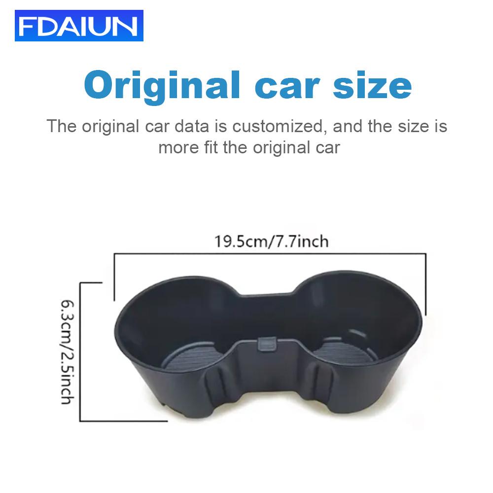 For 2023 2024 2025 2026 Ford Ranger Car Central Console Water Cup Storage Box Armrest Storage Box Interior Accessories