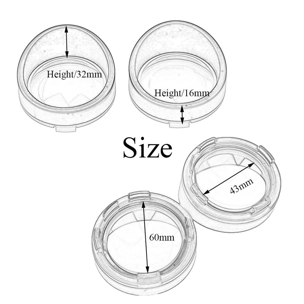 HDBUBALUS 4pcs Turn Signal Lens Cover for Harley Dyna Softail Sportster Road King