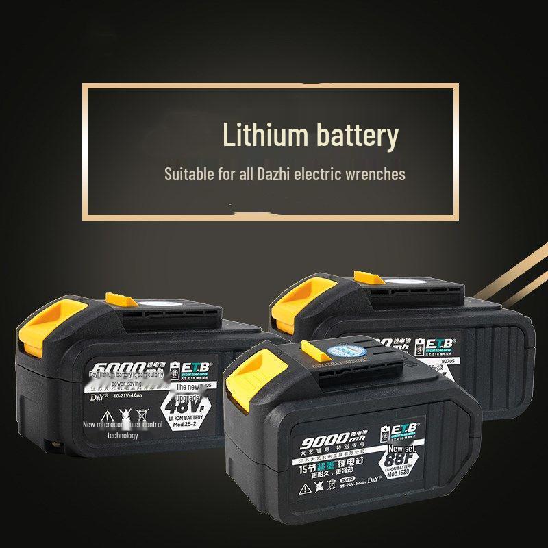 Universal 48V-88V Electric Wrench and Angle Grinder Set with Lithium Battery