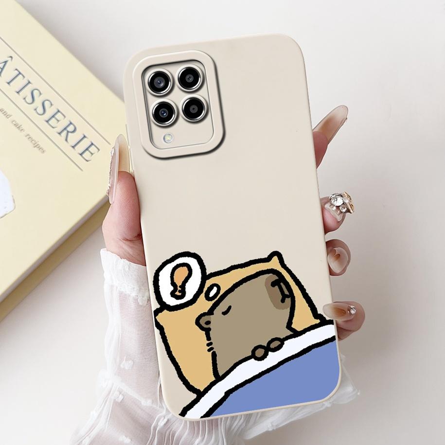 For Samsung M33 M53 5G Case SM-M336B SM-M536B Camera Protection Soft Cover On Samsung Galaxy M33 M 33 M 53 GalaxyM53 Flower Case