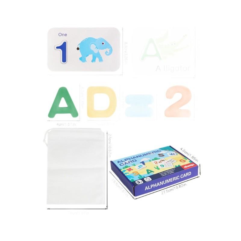 Educational Wooden Alphabet Puzzle Colorful Letters Matching For Kids Learn Toy
