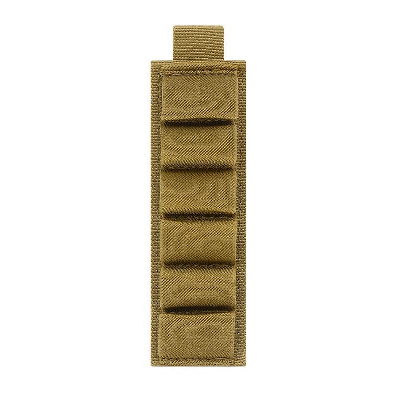 Tactical 6/9 Round Ammunition Bag 12/20GA Shotgun Portable Velcro Attachment Bag Circular Rifle Bullet Holder.