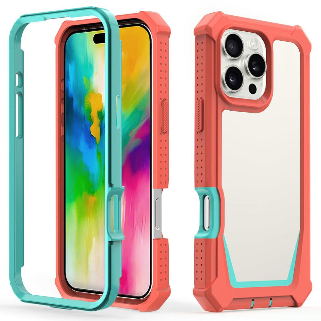 For iPhone 16 Pro Case Detachable 2 in 1 TPU + PC Shockproof Phone Back Cover