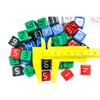 Digital D6 Dice6 Sided Cube 16mm Acrylic 10pcs for Poker Card Game Gaming Table