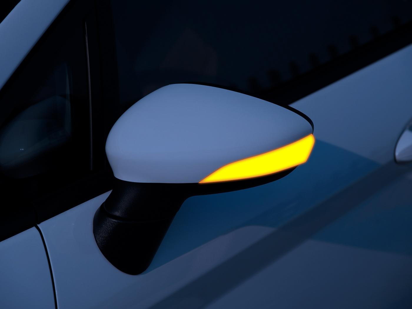 

Дымчатый светодиодный динамический указатель поворота, мигающий свет бокового зеркала для Ford Fiesta Mk7 2008-2017 для Ford B-Max жёлтый