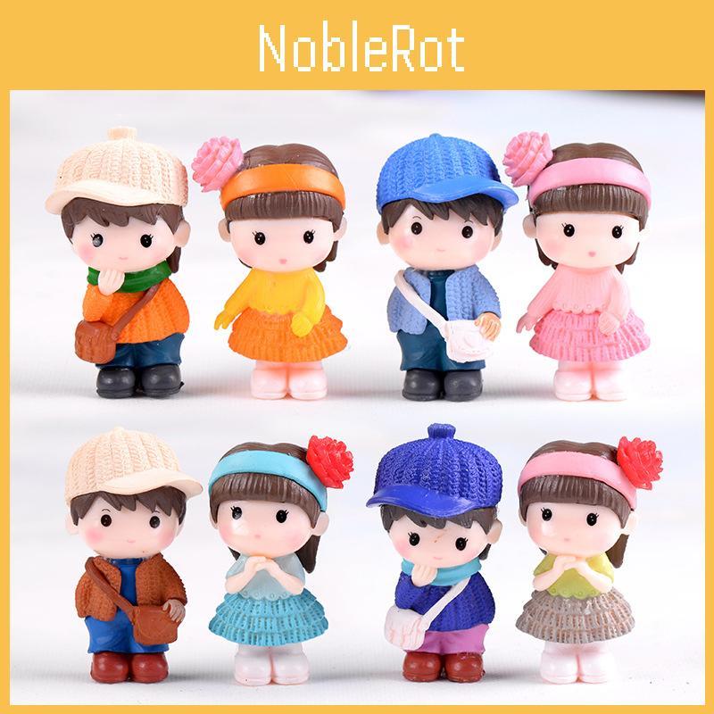 Durable And Cute Mini Couple Figurines Ideal For Garden And Dollhouse Decorations