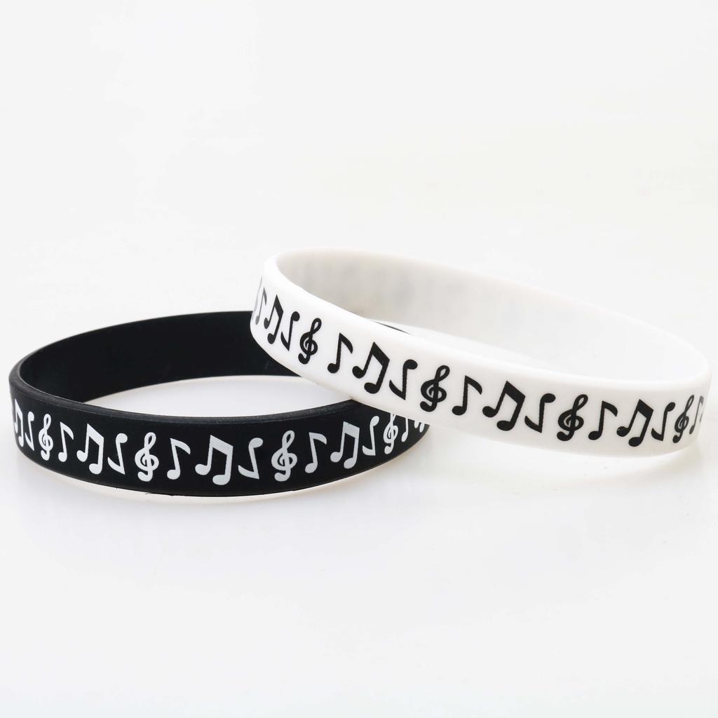 1PCS Music Bracelet Outdoor for  Birthday Gift for Kid Fashion Piano Jewelry Sports  Silicone Wristband