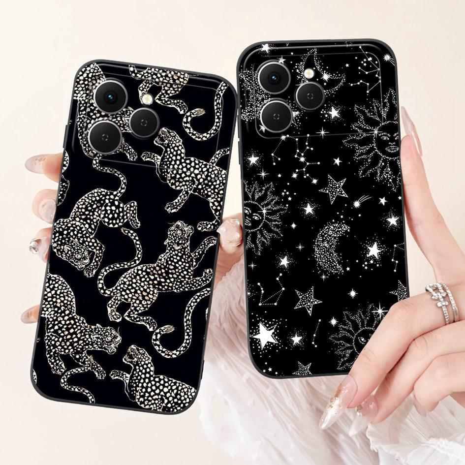 For Tecno Spark 40 Case Popular Cartoon Space Soft Silicone Camera protection Phone Cover For Tecno Spark 40C Spark40 4G Housing