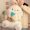 Non-Toxic 35/45 Cm Bottle Rabbit Plush Toy Handmade Doll Cartoon Anime Cute Pillow Cushion Thanksgiving Children'S Birthday Gift Doll