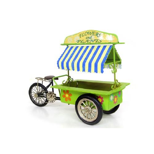 

Декоративная цветочная тележка ручной работы