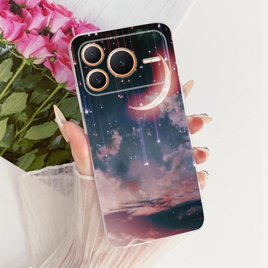 For Honor Power 2 5G Case SER-AN00 Luxury Girl Peacock Painted Cover Soft Slim Phone Case For Honor Power Power2 5G Fundas Coque