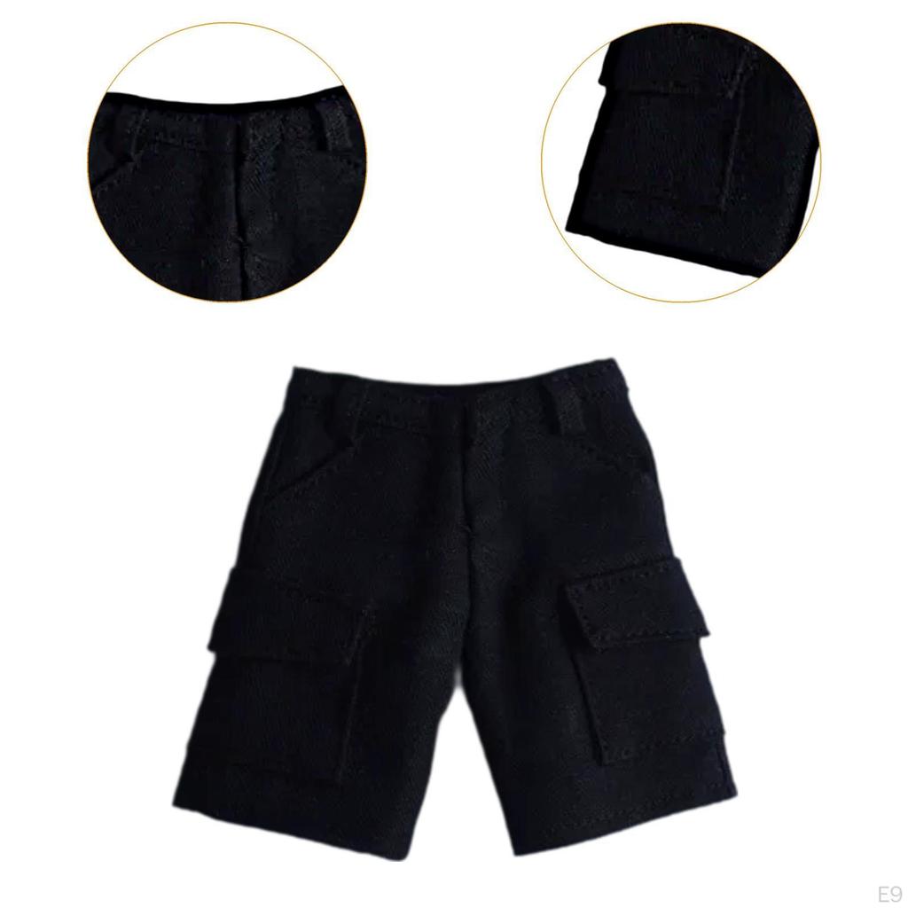Action Figure Short Pants Dress Wearable Doll Costume Muscular Male for 1:9 1:12 Scale