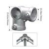 Aluminum Alloy Steel Frame Fasteners 1\2''/3\4" Circular Pipe Connector  Pipes