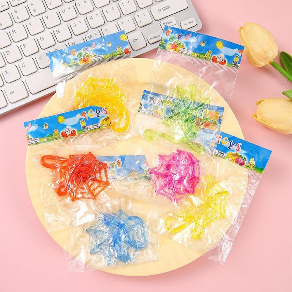 30Pcs Sticky Spider Web Sticky Hands Party Favors For Kids(Color Random)