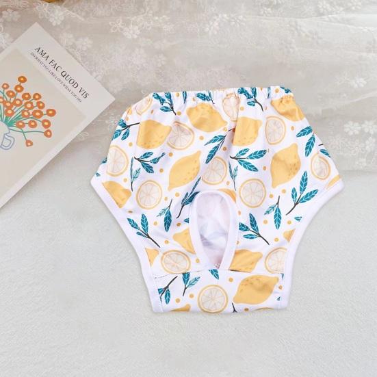 Yousheng Pet Menstrual Pant Female Dog Diaper Shorts Sanitary Pants Elastic Physiological Panties Cartoon Pattern Breathable Puppy
