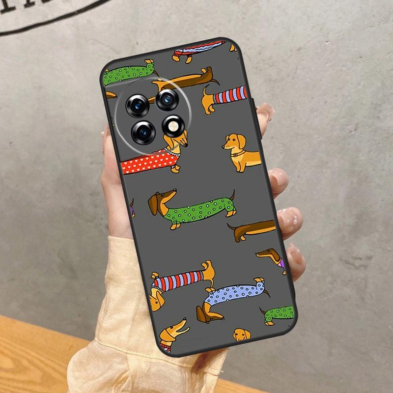 Dachshund Dog Case For OnePlus 15 15R 13R 13 13T 12 12R 11 10 9 Pro 10T Nord 5 CE 4 2 3 Lite N20 N30 Cover