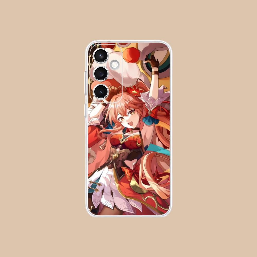 

HSR Guinaifen Clear Mobile Phone Case for Samsung Galaxy S25 S24 S23 S22 S21Plus FE Ultra Colorful Cover Galaxy S24+