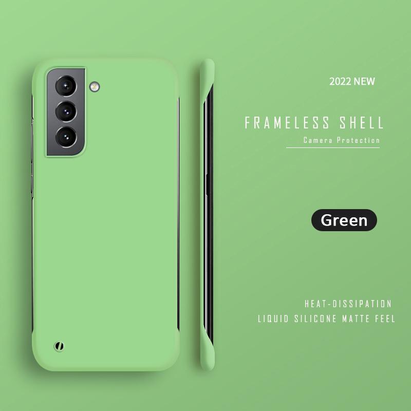 Thin Slim Hard PC Frameless Case For Samsung Galaxy S23 S22 S21 FE S24 Ultra S10 Plus NOTE 20 Ultra 9 10 Plus Matte Cover Funda