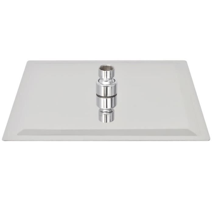 VidaXL Square Stainless Steel Rainfall Shower Head 25x25 Cm
