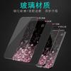 Star Dot Pink Cherry Blossom Electroplated Glass Suitable for Apple 11Promax Mobile Phone Case IP11 Fine Hole 11 Women's 11 Premium 11