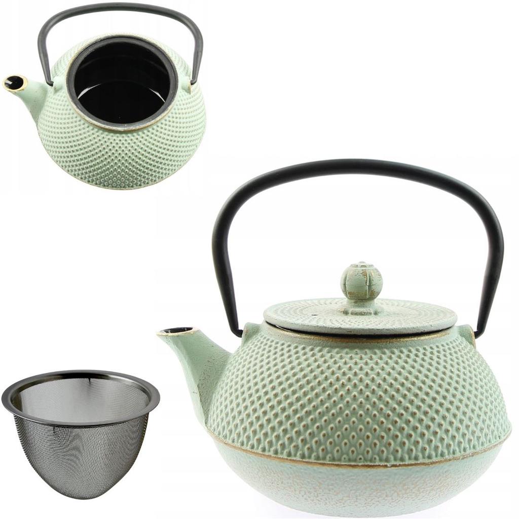 Cast Iron Kettle 0.8 L Infuser Strainer For Brewing Tea And Herbs