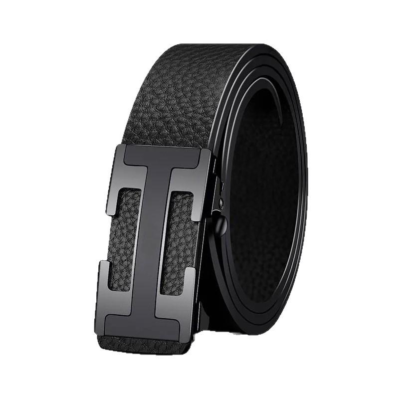 Men'S Belt Leather Automatic Buckle Wear Versatile Casual First Layer Cowhide Belt Men'S Young People Fashion Belt Hot