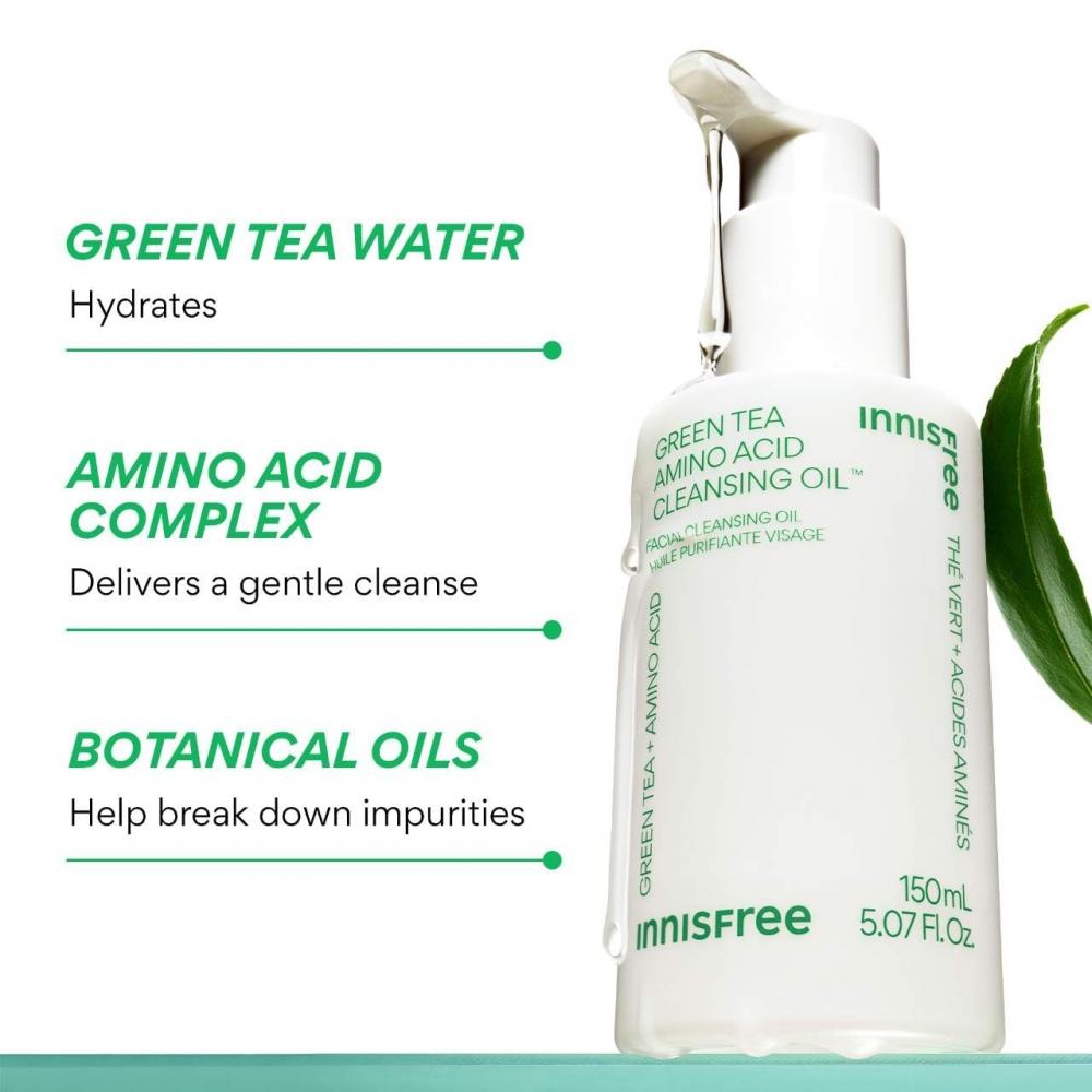 Innisfree Feuchtigkeitsspendendes Grüner Tee Aminosäure Reinigungsöl 150 ml