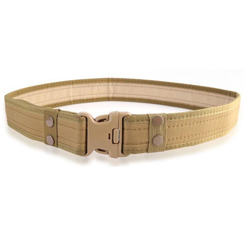 Camouflage Tactical Canvas Belt: Windproof, Anti-Slip, Wear-Resistant, Lumbar Support for Outdoor Sports & Duty Training