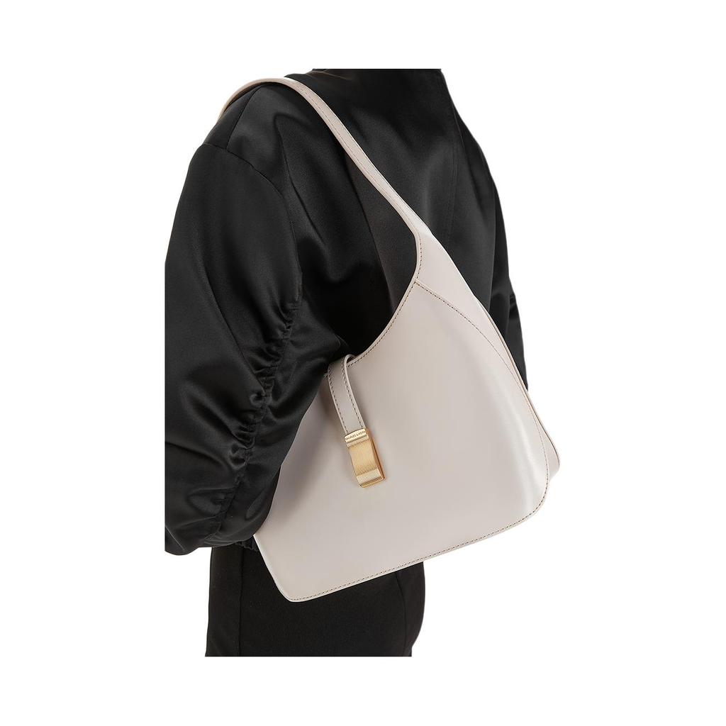 New CHARLES&KEITH PU, Textile Hobo Shoulder Bag Tote Bag, Shoulder Bag Women's Multicolor CK2-20782328