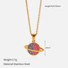 Titanium Steel Women Necklace Fade Resistant Collarbone Chain Minimalist Small Pendant Jewelry Accessory
