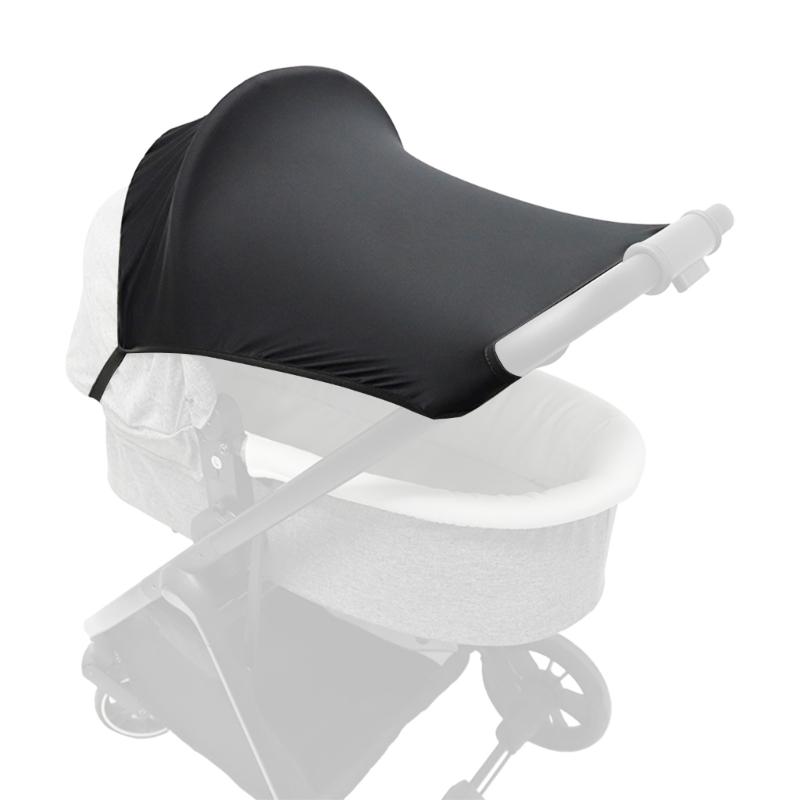 

Protective Sunshade Water Resistant Canopy Baby Carriage Sun Cover with Viewing Window Portable Case for Stroller Pram