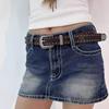 Girls Punk Waist Belt for Banquet Idol Costume Jewelry Waist Body Jewelry for Party/Club for Jeans Pants Studded Belt