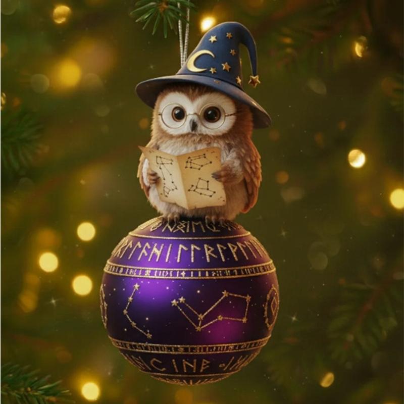 Portable Flat Acrylic Ornament With Hanging Rope For Simple Attachments To Trees Window And Seasonal Displays