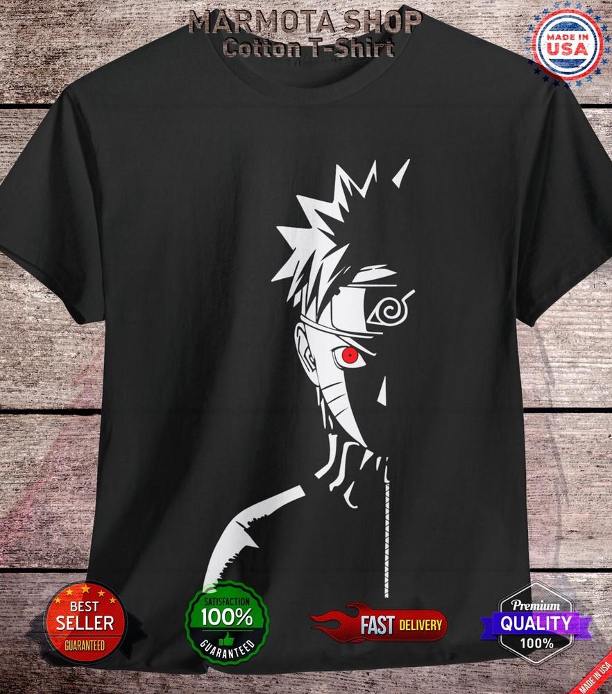 

Naruto Uzumaki Shirt Shippuden Kurama Kyubi Anime Unisex Tee T-Shirt All Size 2XL