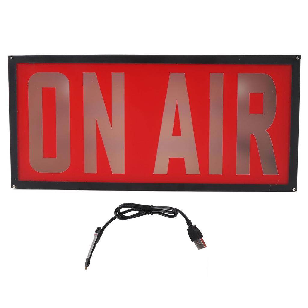 On Air Recording Sign USB Powered LED Light Box for Studio Broadcasting Live Streaming