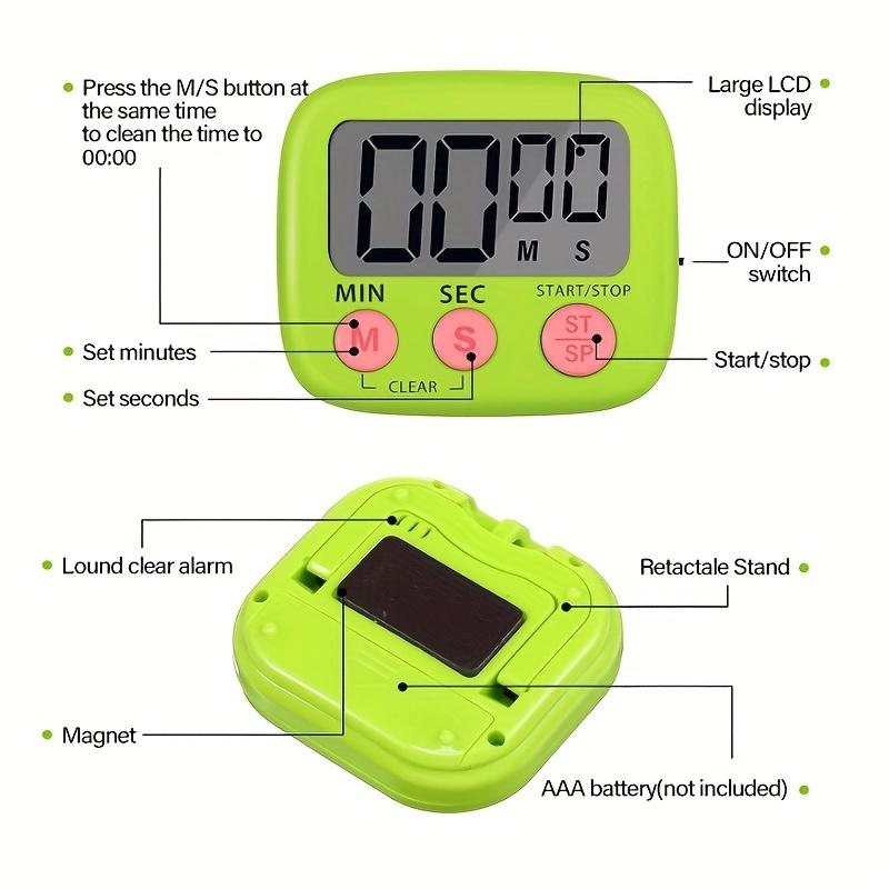 1PC Timer Student Kitchen Reminder Kids Time Manager Baking Timer Alarm Clock