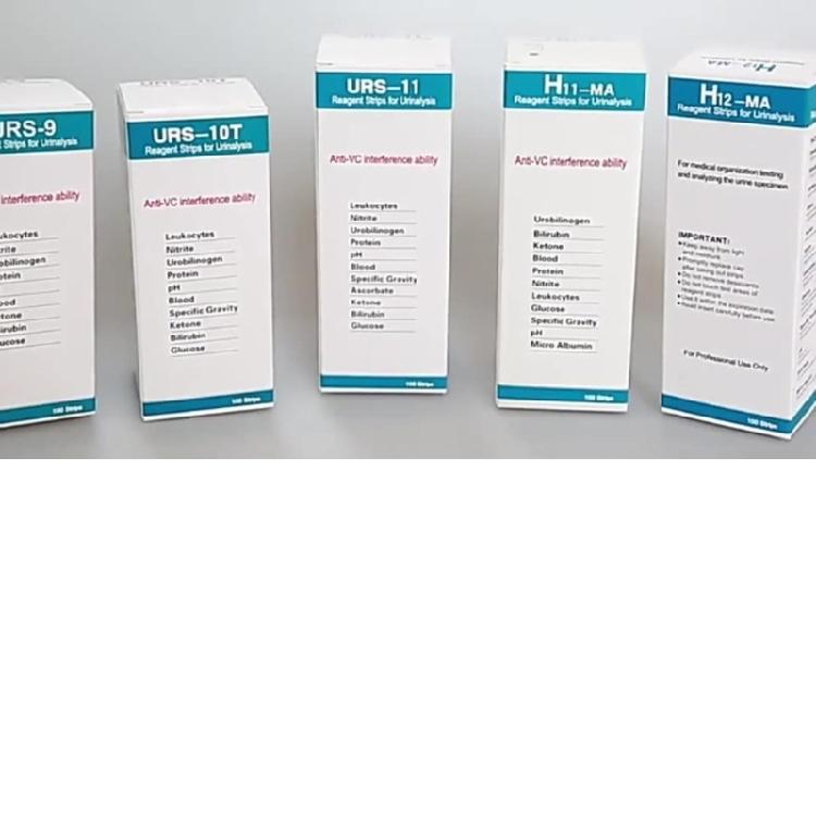 100pcs Urine Test Strips 10 Parameters URS Test Strips for Leukocytes Nitrite Urobilinogen 10-in-1 Urine Testing Strips
