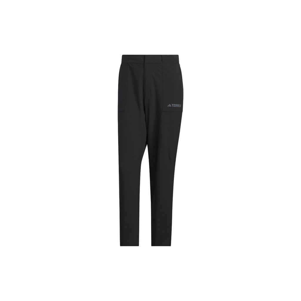 Adidas Solid Logo Outdoor Sun Protection Sports Pants Men Pants Black IL8946