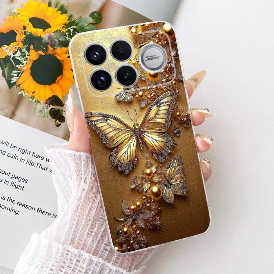 For Xiaomi POCO F8 Ultra Case Luxury Dragon Cartoon Transparent TPU Protection Cover For Poco F8 Pro Ultra PocoF8 Pro Soft Funda