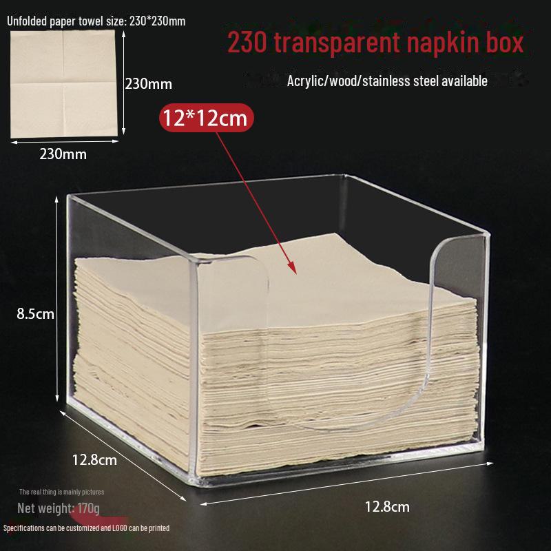 Square Tissue Box - Restaurant & Hotel Napkin Holder