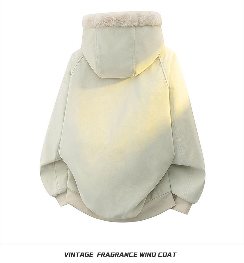 Cappotto invernale con cappuccio in pelle PU stile americano da uomo, spesso e caldo, moda trendy per coppie