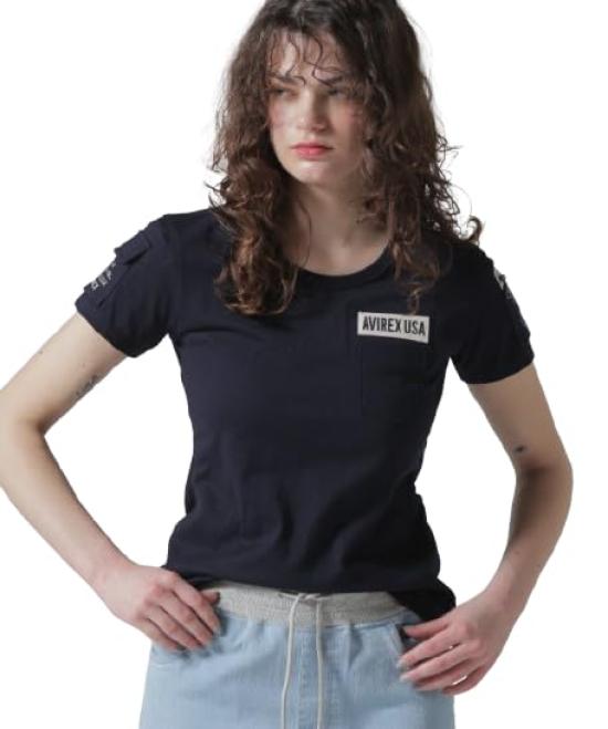 

AVIREX FATIGUE T-SHIRT WOMEN S 120 navy 783-5935603