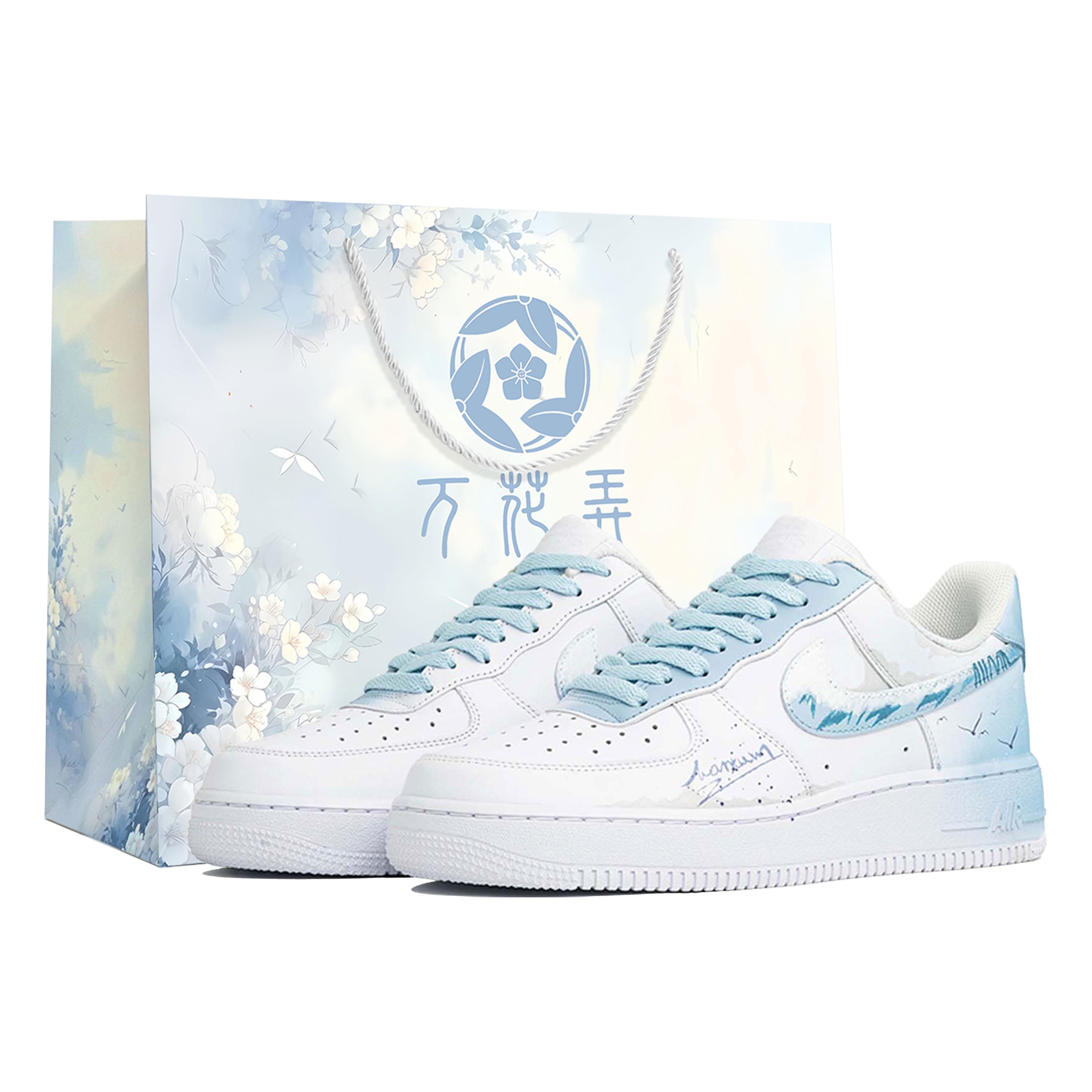 

Nike Air Force 1 Wan Hua Nong, Bai Jing Zhi Shi, Shopping Bag Abrasion Resistant Low top Skateboard Shoes Unisex CW2288-111(Team113-S-BOX) 37.5