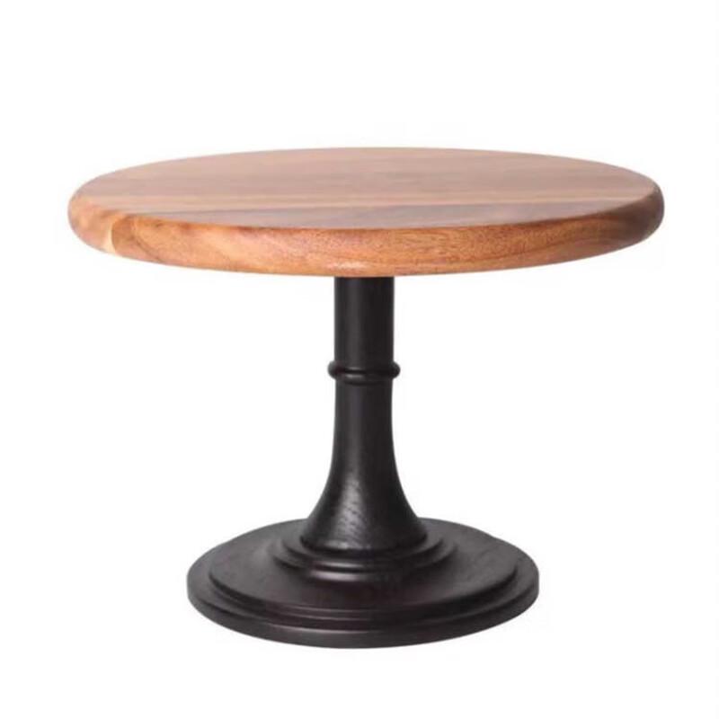 Acacia Wood High-Foot Dessert Tray