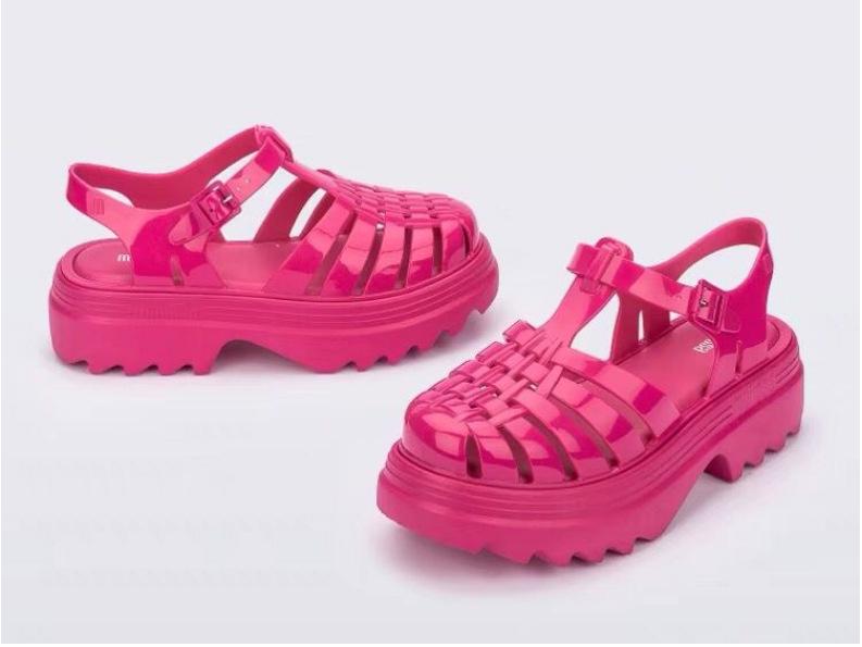 

Жіночі літні сандалі на платформі Melissa2025 - Желейні римські сандалі на товстій підошві USA 7 / EUR 38 троянди рожеві кольору