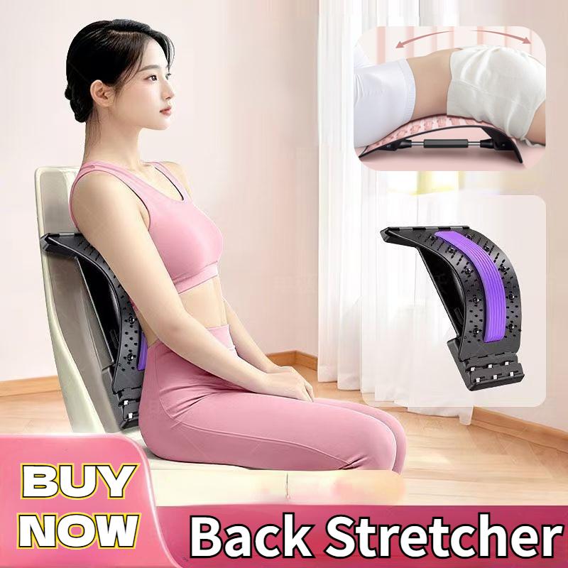 Back Stretcher Lower Back Pain Relief Device 3 Level Back Cracker Back Massager Lumbar Support Spine Board for Herniated Disc