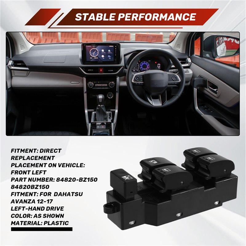 For Toyota Dahatsu Datsun Avanza 12-17 12PIN Power Master Window Switch Front Left Lift Button 84820-BZ150 84820BZ150
