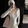 Women S Slim Fit Lace Splice Knit Top For Fall Winter