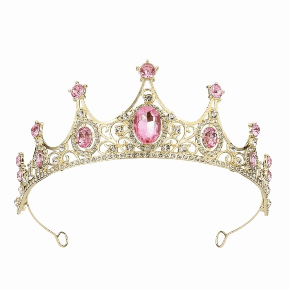 Rhinestone Queen Princess Crown Baroque AB Crystal Headwear Bridal Tiara Headband  Birthday Gift