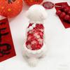 Pet cat clothes Teddy dog Chinese New Year than bear winter Tang dress skirt New Year autumn and winter warm festive thicker